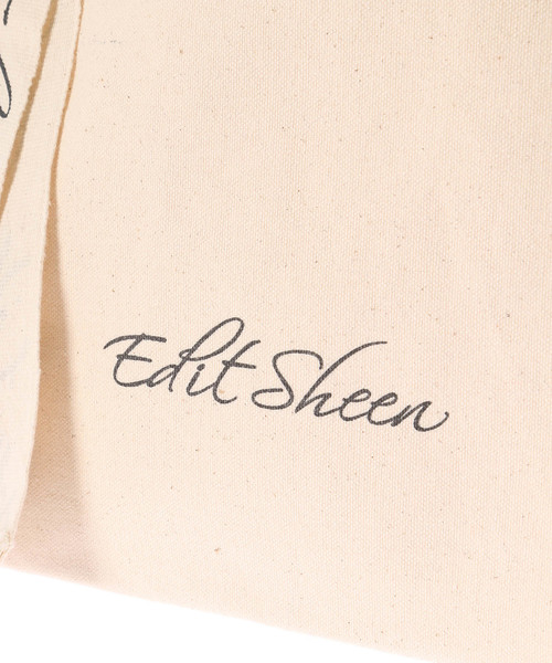 Edit Sheen（エディットシーン）の「ロゴキャンバスランチトート（トートバッグ・レディース・アイボリー/ブラック・FREE）」の3枚目の写真
