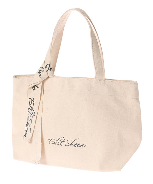Edit Sheen（エディットシーン）の「ロゴキャンバスランチトート（トートバッグ・レディース・アイボリー/ブラック・FREE）」の10枚目の写真