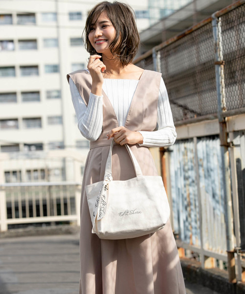 Edit Sheen（エディットシーン）の「ロゴキャンバスランチトート（トートバッグ・レディース・アイボリー/ブラック・FREE）」の13枚目の写真