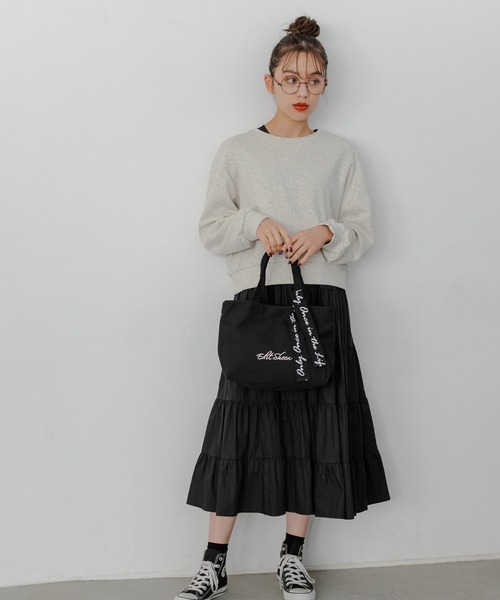 Edit Sheen（エディットシーン）の「ロゴキャンバスランチトート（トートバッグ・レディース・アイボリー/ブラック・FREE）」の17枚目の写真