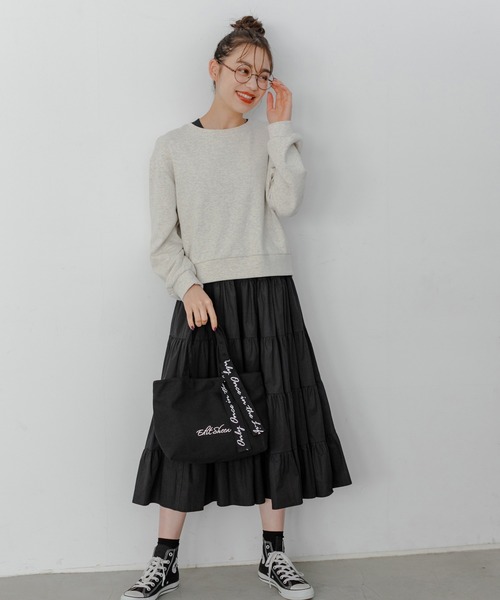 Edit Sheen（エディットシーン）の「ロゴキャンバスランチトート（トートバッグ・レディース・アイボリー/ブラック・FREE）」の16枚目の写真