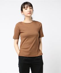 ・2WAYリブ5分袖プルオーバー*