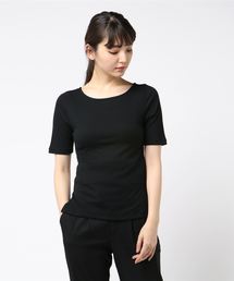 ・2WAYリブ5分袖プルオーバー*