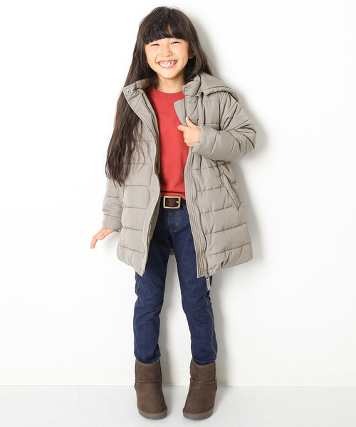 devirock(デビロック)の「無地ベーシック中綿コート アウター(ダウンジャケット/コート・キッズ・グレー系その他/チャコール・110cm/100cm/120cm/130cm/140cm/150cm/160cm)」の3枚目の写真