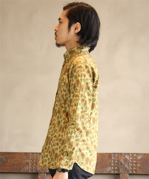 BEAMS LIGHTS Men's（ビームスライツ メンズ）の「□BEAMS LIGHTS / カモフラボタンダウンシャツ（シャツ/ブラウス・メンズ・カーキ/オリーブ・SMALL/MEDIUM/LARGE/X-LARGE）」の3枚目の写真