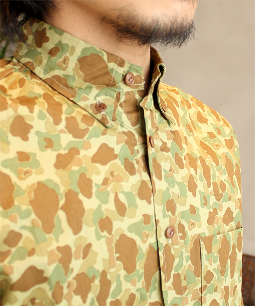 BEAMS LIGHTS Men's（ビームスライツ メンズ）の「□BEAMS LIGHTS / カモフラボタンダウンシャツ（シャツ/ブラウス・メンズ・カーキ/オリーブ・SMALL/MEDIUM/LARGE/X-LARGE）」の5枚目の写真
