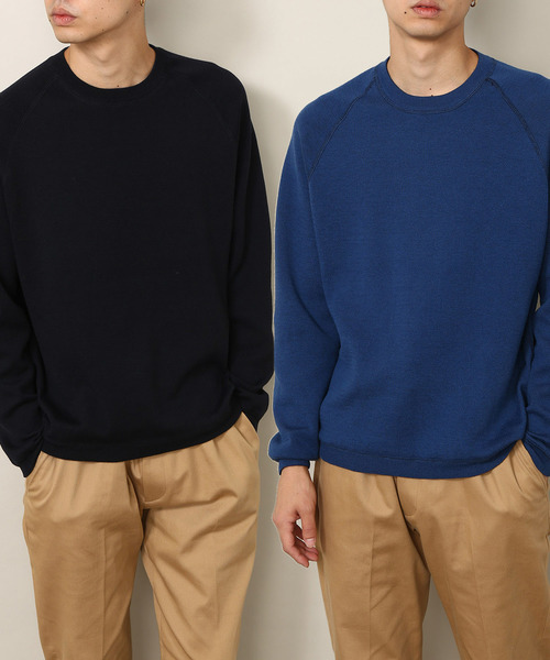 ADAM ET ROPE'(アダムエロペ)の「リバーシブルプルオーバーニット(Tシャツ/カットソー・メンズ・チャコールグレー/ネイビー/イエロー系その他3・M/L)」の3枚目の写真