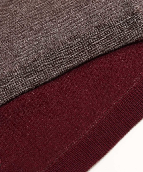 ADAM ET ROPE'(アダムエロペ)の「リバーシブルプルオーバーニット(Tシャツ/カットソー・メンズ・チャコールグレー/ネイビー/イエロー系その他3・M/L)」の21枚目の写真