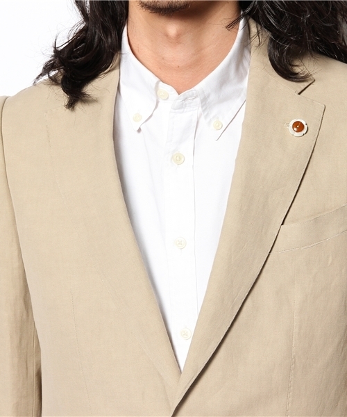 NANO universe（ナノユニバース）の「AQOIBONISTE(アクアボニスト)/ hand made S2B jaket（テーラードジャケット・メンズ・ベージュ・44/46）」の6枚目の写真