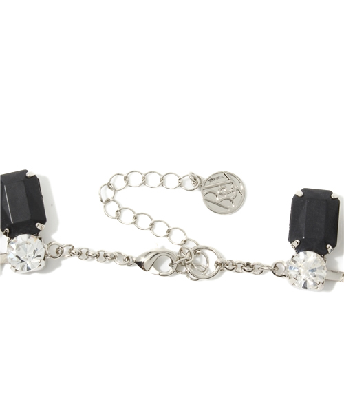 BEAUTY&YOUTH UNITED ARROWS（ビューティーアンドユースユナイテッドアローズ）の「BYMC マットビジュースクエアネックレス ◆（ネックレス・レディース・オフホワイト/ブラック・フリー）」の5枚目の写真