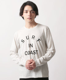 TC杢天竺プリント長袖Tシャツ ロンT カットソー