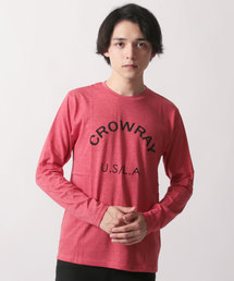 TC杢天竺プリント長袖Tシャツ ロンT カットソー