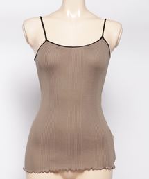 【CITY】SILK RIB LOOP-WHEELED CAMI