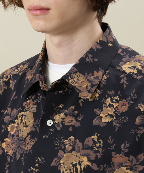 JUNRED（ジュンレッド）の「ヴィンテージフローラルビックシャツ（シャツ/ブラウス・メンズ・グレー/イエロー・S/M/L）」の4枚目の写真