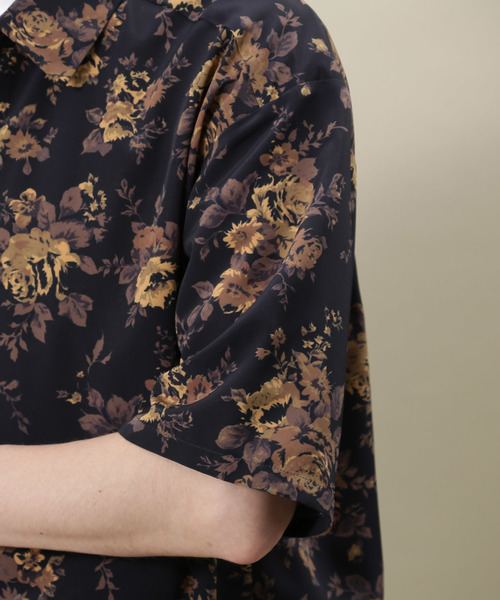 JUNRED（ジュンレッド）の「ヴィンテージフローラルビックシャツ（シャツ/ブラウス・メンズ・グレー/イエロー・S/M/L）」の6枚目の写真