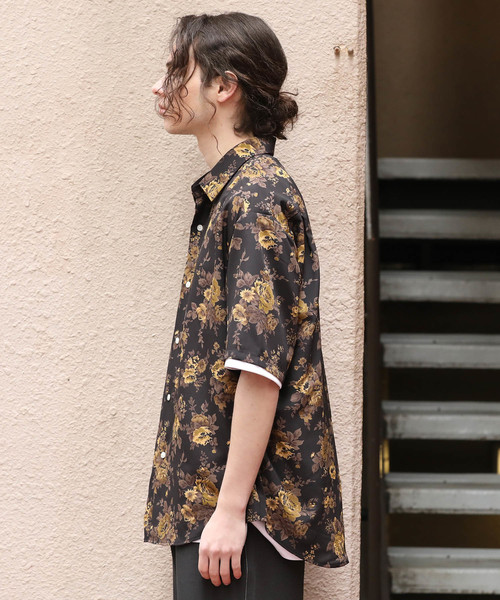 JUNRED（ジュンレッド）の「ヴィンテージフローラルビックシャツ（シャツ/ブラウス・メンズ・グレー/イエロー・S/M/L）」の11枚目の写真