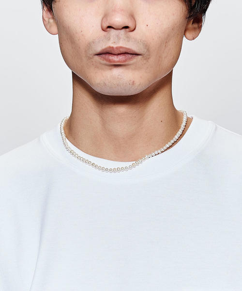 MONKEY TIME（モンキータイム）の「＜WWW. WILL SHOTT＞ SMALL PRL NC/ネックレス（ネックレス・メンズ・ホワイト・18）」の4枚目の写真