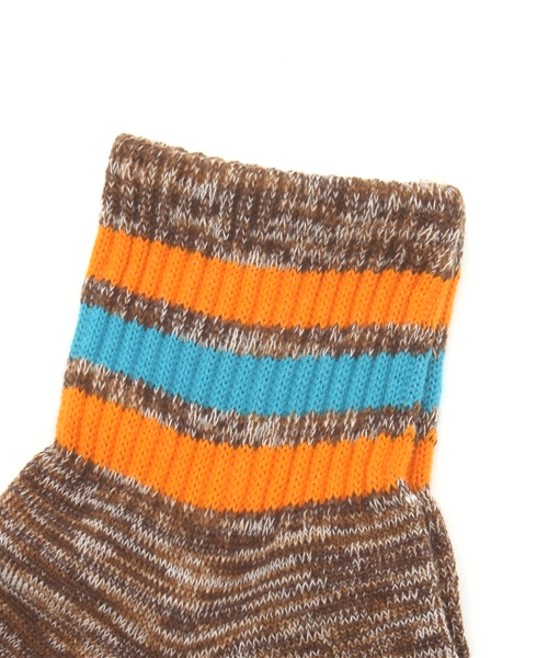 WEGO（ウィゴー）の「WEGO/アンクル杢ラインソックス（ソックス/靴下・メンズ・ブラウン・FREE）」の2枚目の写真