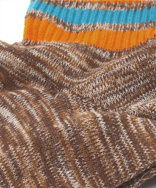 WEGO（ウィゴー）の「WEGO/アンクル杢ラインソックス（ソックス/靴下・メンズ・ブラウン・FREE）」の4枚目の写真