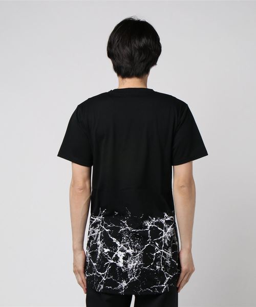 おしゃれスタ(オシャレスタ)の「サイドジップロングデザイン半袖Tシャツ(SS)(Tシャツ/カットソー・メンズ・ブラック/ホワイト・M/L)」の4枚目の写真