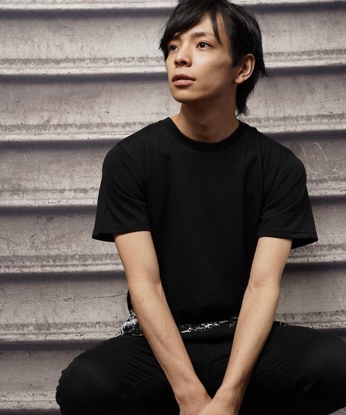 おしゃれスタ(オシャレスタ)の「サイドジップロングデザイン半袖Tシャツ(SS)(Tシャツ/カットソー・メンズ・ブラック/ホワイト・M/L)」の10枚目の写真
