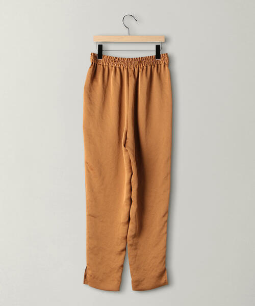 BEAUTY&YOUTH UNITED ARROWS(ビューティーアンドユースユナイテッドアローズ)の「BY サテンドローストリングスリットテーパードパンツ ◆(その他パンツ・レディース・ケリー/ベージュ/ネイビー・MEDIUM/SMALL)」の4枚目の写真