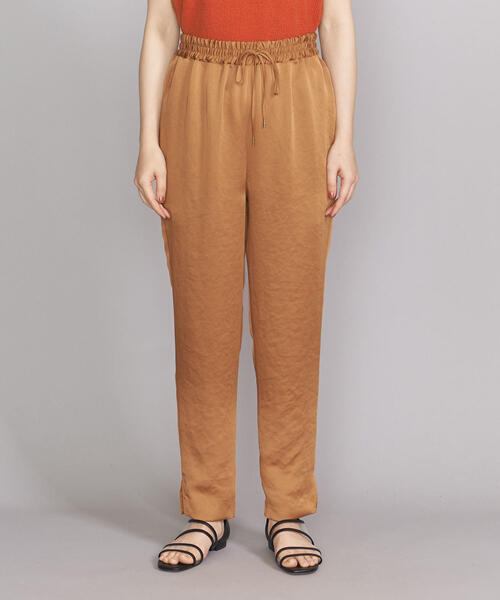 BEAUTY&YOUTH UNITED ARROWS(ビューティーアンドユースユナイテッドアローズ)の「BY サテンドローストリングスリットテーパードパンツ ◆(その他パンツ・レディース・ケリー/ベージュ/ネイビー・MEDIUM/SMALL)」の9枚目の写真