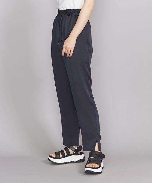 BEAUTY&YOUTH UNITED ARROWS(ビューティーアンドユースユナイテッドアローズ)の「BY サテンドローストリングスリットテーパードパンツ ◆(その他パンツ・レディース・ケリー/ベージュ/ネイビー・MEDIUM/SMALL)」の14枚目の写真