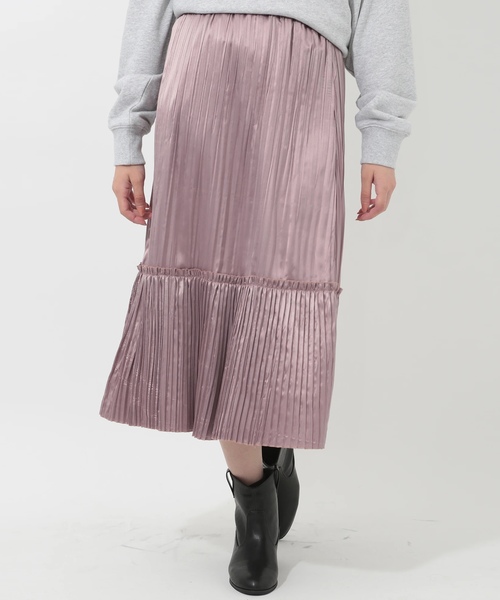 E Hyphen World Gallery イーハイフンワールドギャラリー の しわﾌﾟﾘｰﾂｽｶｰﾄ スカート Wear
