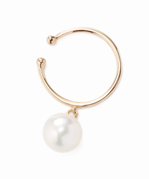 Spick & Span(スピックアンドスパン)の「※アコヤ1ツブイヤカフ K10(イヤリング・レディース・ゴールド・FREE)」の2枚目の写真