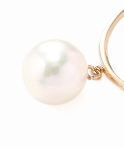 Spick & Span(スピックアンドスパン)の「※アコヤ1ツブイヤカフ K10(イヤリング・レディース・ゴールド・FREE)」の4枚目の写真