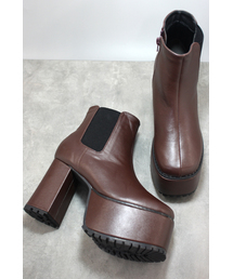 SUNNY ROOM | 【厚底】スクエアトゥチャンキーヒールブーツ 101-WK(ブーツ)