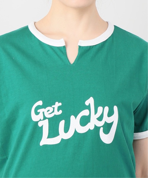 B.C STOCK(ベーセーストック)の「リンガーTシャツ(Tシャツ/カットソー・レディース・ネイビー/レッド/グリーン・FREE)」の11枚目の写真
