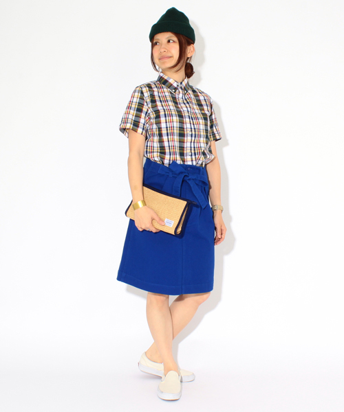 BEAMS BOY（ビームスボーイ）の「○BEAMS BOY / メディカル ミディアム スカート**（スカート・レディース・ホワイト/ブルー・ONE SIZE）」の10枚目の写真