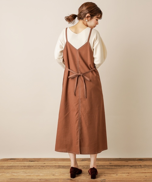 natural couture（ナチュラルクチュール）の「前後2WAYバルーン袖ニット（ニット/セーター・レディース・アイボリー/ブラウン/キャメル/ピンク/ボルドー・FREE）」の9枚目の写真