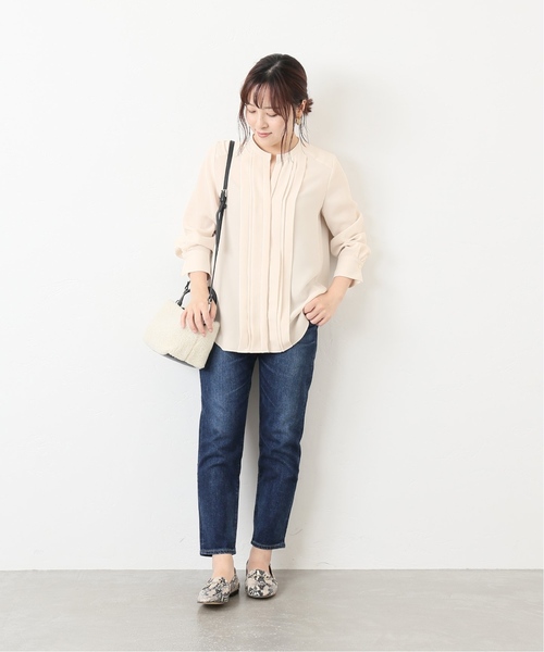 La TOTALITE(ラトータリテ)の「ランダムタックシャツ【手洗い可能】◆(シャツ/ブラウス・レディース・ホワイト/ブラック/ブラウン系その他・FREE)」の12枚目の写真