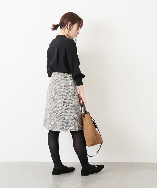 La TOTALITE(ラトータリテ)の「ランダムタックシャツ【手洗い可能】◆(シャツ/ブラウス・レディース・ホワイト/ブラック/ブラウン系その他・FREE)」の10枚目の写真