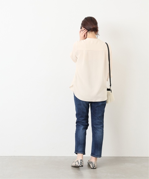 La TOTALITE(ラトータリテ)の「ランダムタックシャツ【手洗い可能】◆(シャツ/ブラウス・レディース・ホワイト/ブラック/ブラウン系その他・FREE)」の15枚目の写真