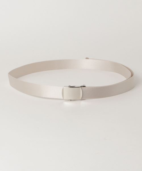 JUNRED（ジュンレッド）の「ナイロンサテンテープベルト（ベルト・メンズ・ブラック/ホワイト/ダークブラウン/ベージュ/ブラウン/レッド・FREE）」の2枚目の写真