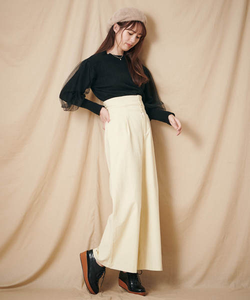 セール その他パンツ パンツ バックレースアップフトベルトパンツ その他パンツ Supreme La La シュープリームララ のファッション