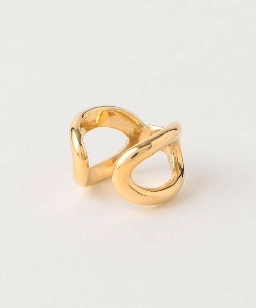 PHILIPPE AUDIBERT(フィリップ オーディベール)の「PHILIPPE AUDIBERT(フィリップオーディベール)2ring イヤーカフ GD(イヤリング(片耳用)・レディース・ゴールド・フリー)」の3枚目の写真
