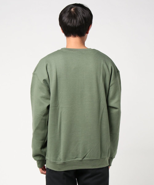 ALORE（アローレ）の「ロゴプリント クルーネックスウェットシャツ ｜ALORE (アローレ)（スウェット・メンズ・ホワイト/ライトブルー/ブラック/パープル/ヘザーグレー/アーミー/マルーン・S/M/L/XL）」の9枚目の写真