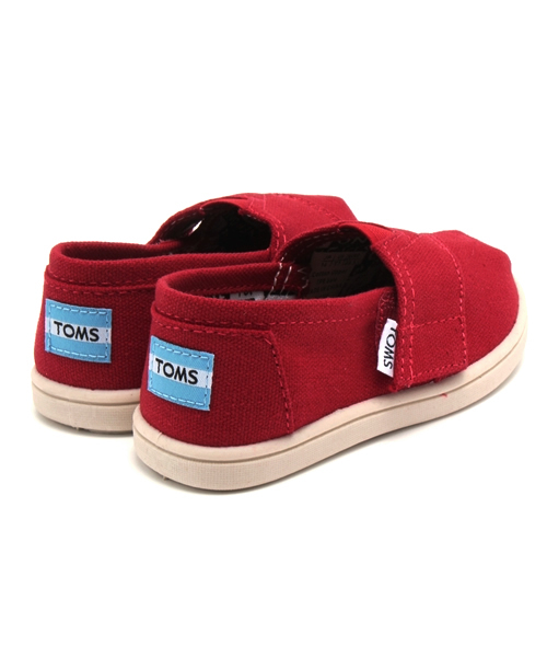 TOMS(トムス)の「ベビー キッズ トムス タイニークラシック キャンバス TOMS T CLSC Canvas(スニーカー・キッズ・ブラック/レッド/ネイビー/ピンク・14cm/13cm/15cm/12cm)」の7枚目の写真