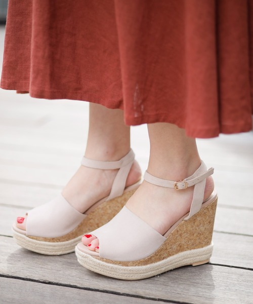 LIPSERVICE（リップサービス）の「スエードコルクサンダル（サンダル・レディース・ブラック/ブラウン/アイボリー・S/M/L）」の2枚目の写真