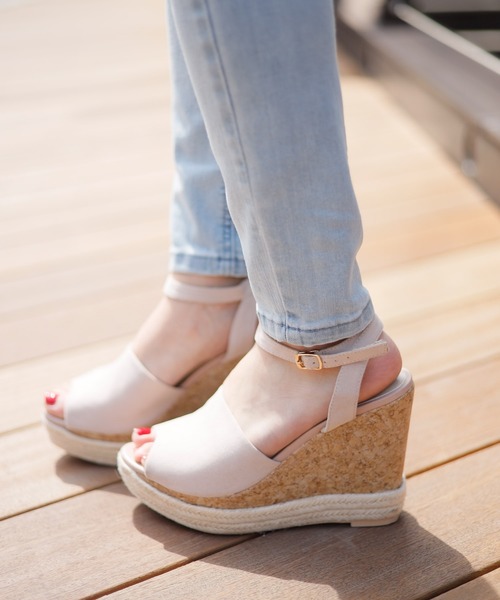 LIPSERVICE（リップサービス）の「スエードコルクサンダル（サンダル・レディース・ブラック/ブラウン/アイボリー・S/M/L）」の6枚目の写真