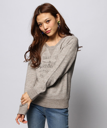 goa | 粗挽き杢 裏毛ﾌﾟﾘﾝﾄﾌﾟﾙｵｰﾊﾞｰ(スウェット)