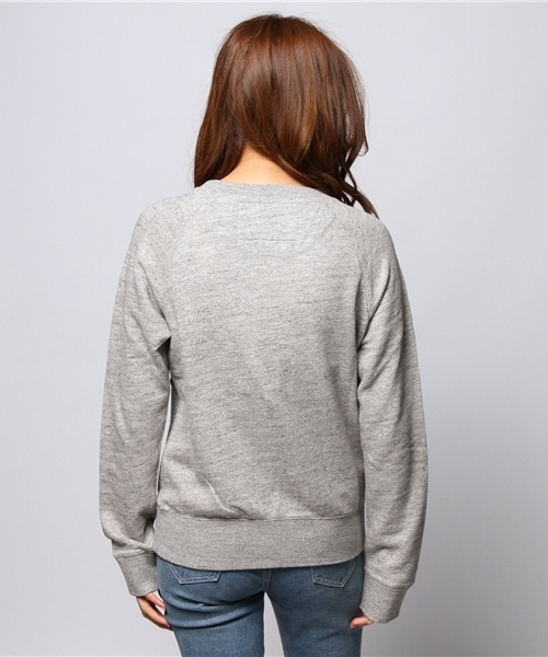 goa（ゴア）の「粗挽き杢 裏毛ﾌﾟﾘﾝﾄﾌﾟﾙｵｰﾊﾞｰ（スウェット・レディース・グレー/モカ/ベージュ・FREE）」の14枚目の写真