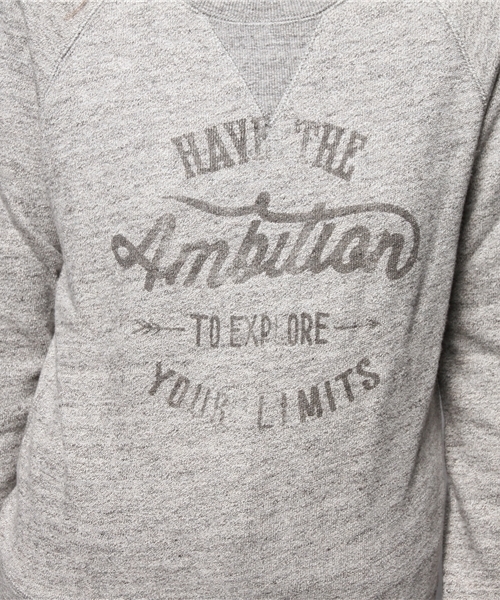 goa（ゴア）の「粗挽き杢 裏毛ﾌﾟﾘﾝﾄﾌﾟﾙｵｰﾊﾞｰ（スウェット・レディース・グレー/モカ/ベージュ・FREE）」の7枚目の写真