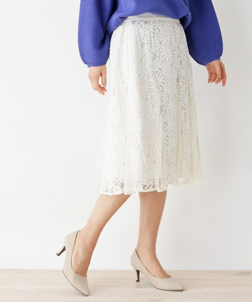 セール レースチュールミックススカート スカート Its Demo イッツデモ のファッション通販 Zozotown