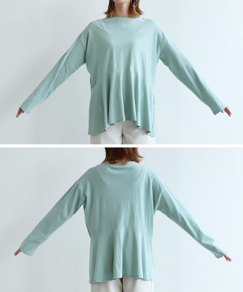 reca（レカ）の「ウエスト切替え フレアカットソー（Tシャツ/カットソー・レディース・ホワイト/ピンク/ブルー系その他/ミント・FREE）」の13枚目の写真